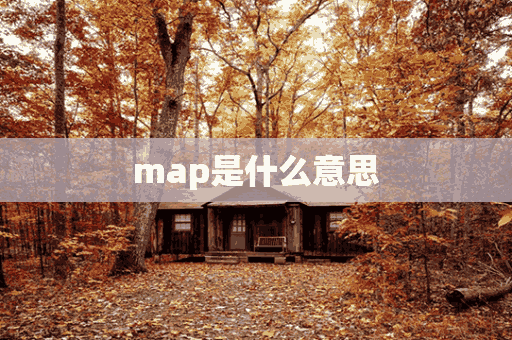 map是什么意思(map是什么意思 医学)